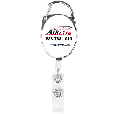 Retractable Badge Holder With Carabiner