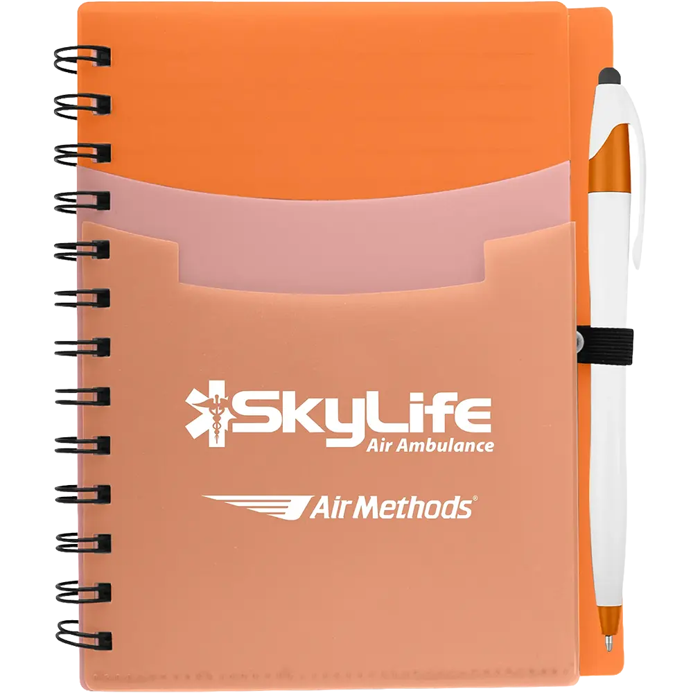 5" x 7" Tri-Pocket Notebook & Pen