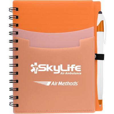 5" x 7" Tri-Pocket Notebook & Pen