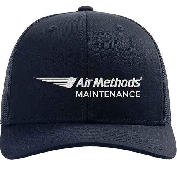 Navy Trucker Cap with Air Methods Maintenance Logo