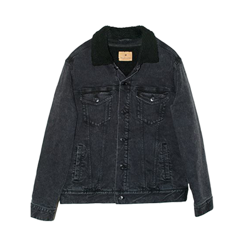 Threadfast Apparel Sherpa-Lined Denim Jacket