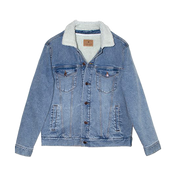 Threadfast Apparel Sherpa-Lined Denim Jacket