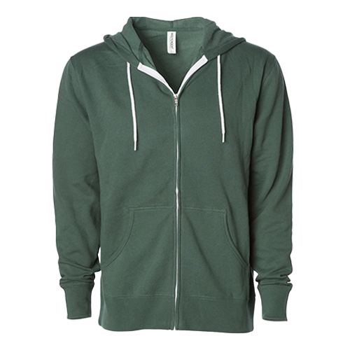 Independent Trading Co. 7oz Zip Hooded Sweatshirt