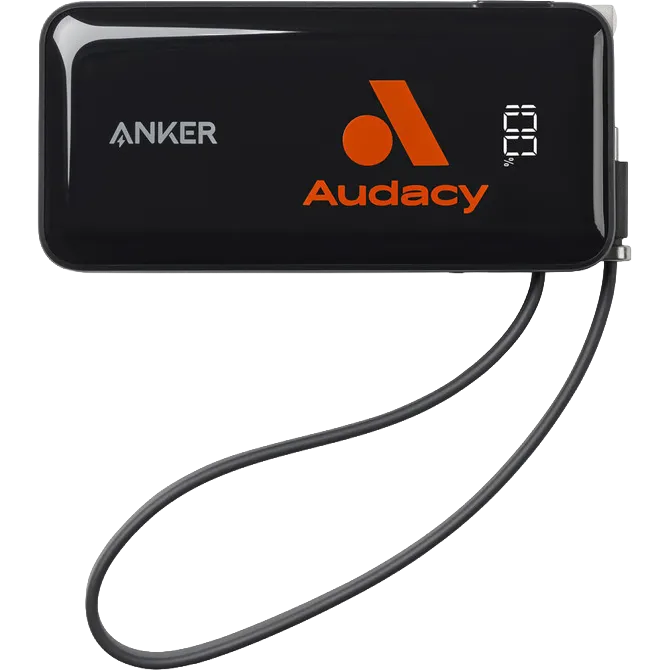 Anker® Power Bank (10K, Fusion, Built-In Cable)