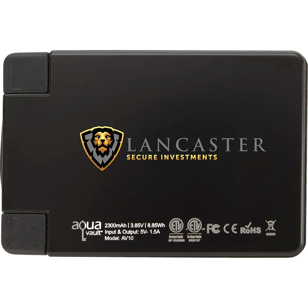 AquaVault® ChargeCard Power Bank 2,300 mAh