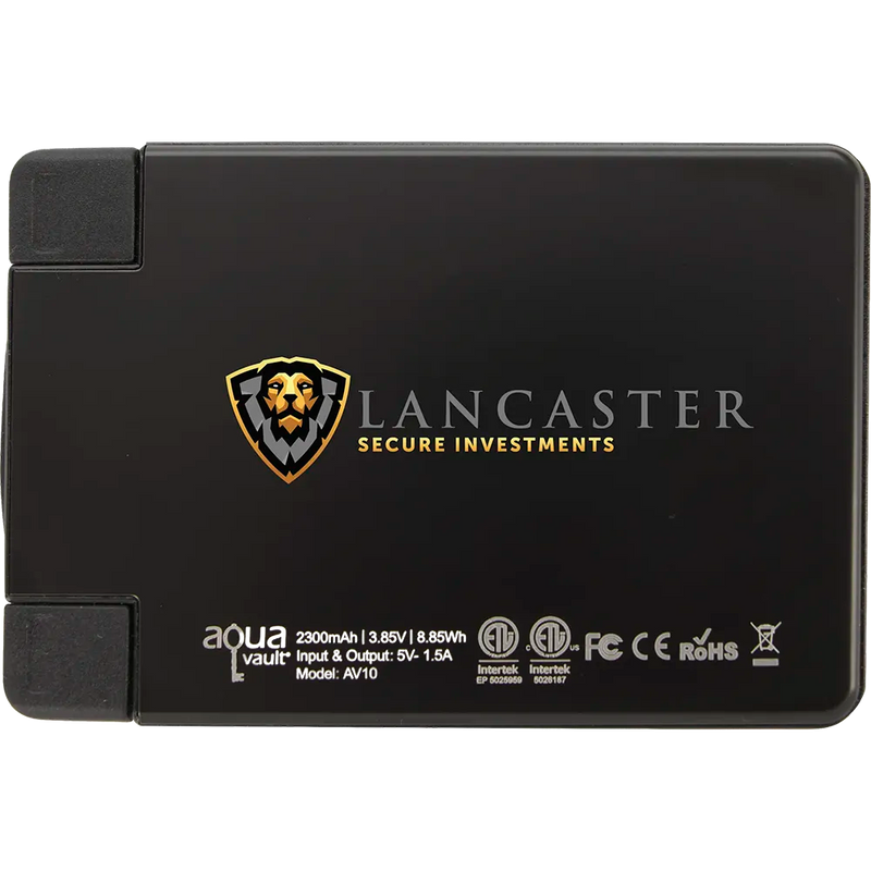 AquaVault® ChargeCard Power Bank 2,300 mAh