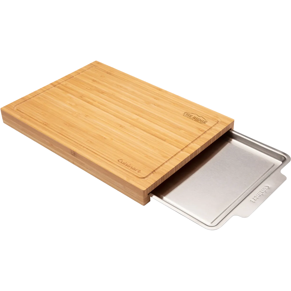 Cuisinart Outdoors® Bamboo Cutting Board With Hidden Tray