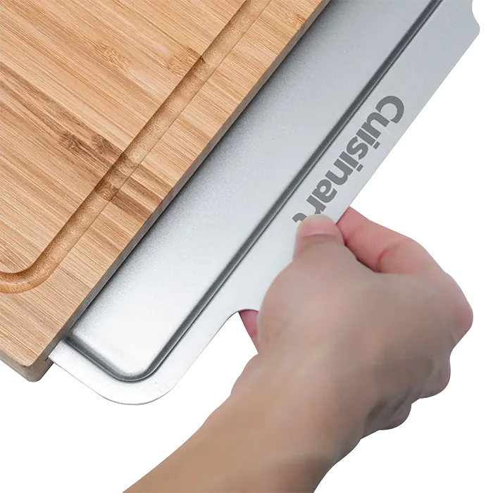Cuisinart Outdoors® Bamboo Cutting Board With Hidden Tray