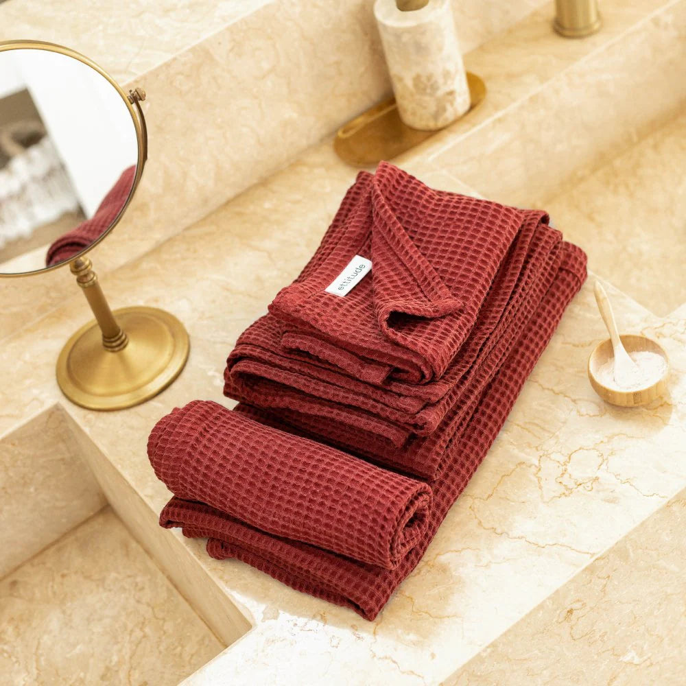 Ettitude Bamboo Waffle Towels