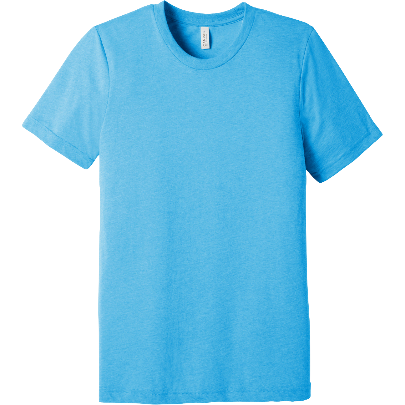 Blue t-shirt on a white background
