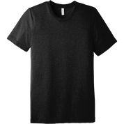 Black t-shirt on a white background