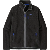Patagonia Retro Pile Fleece Jacket in Black Forge Grey with full-zip design and zippered pockets