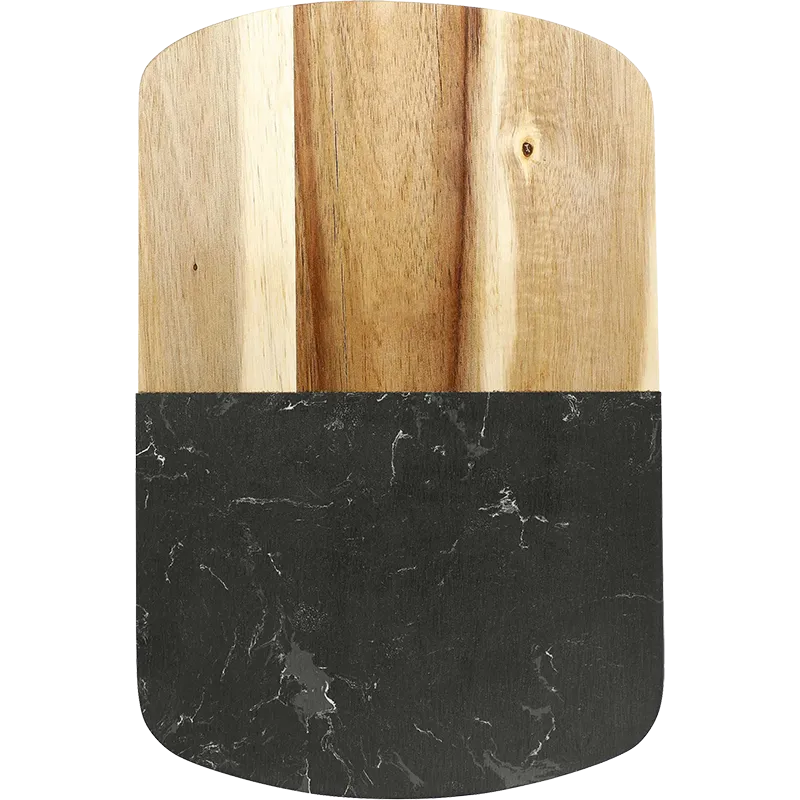 Black Marble Cheese Board Set with Knives Ready to Ship Kit