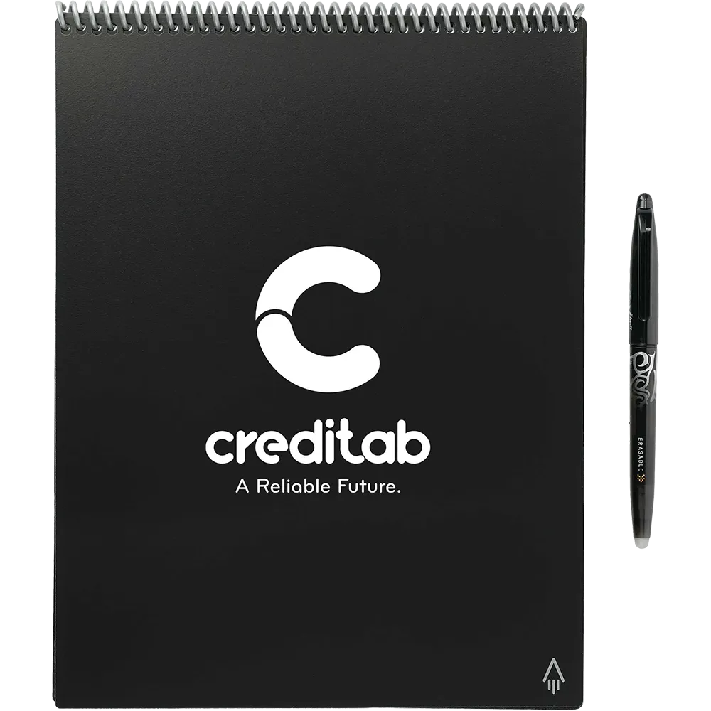Rocketbook Executive Flip Notebook Set in Black for custom branded notebooks