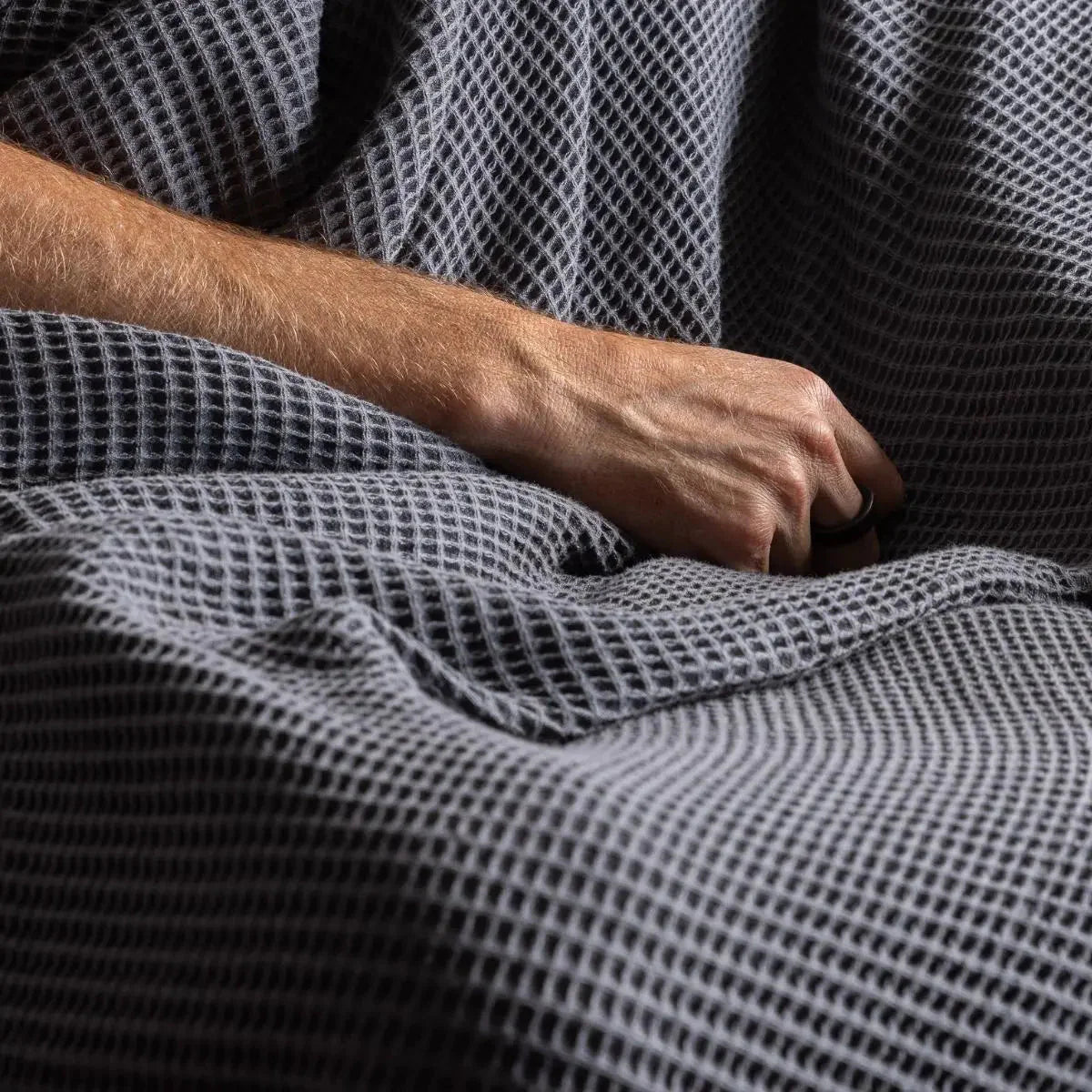 Ettitude Blissful Bamboo Waffle Throw Blanket