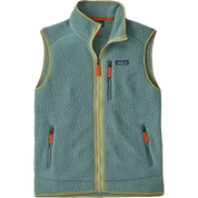 Patagonia Retro Pile Fleece Vest in Blue Sage with full-zip design and zippered pockets