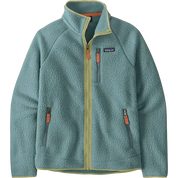 Patagonia Retro Pile Fleece Jacket in Blue Sage with full-zip design and zippered pockets