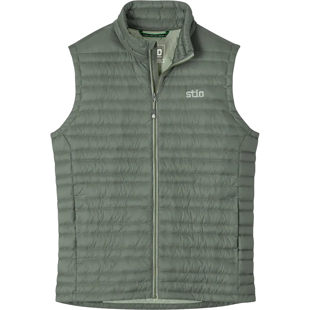 STIO Pinion Down Vest in Canyon Rock for custom branded outerwear