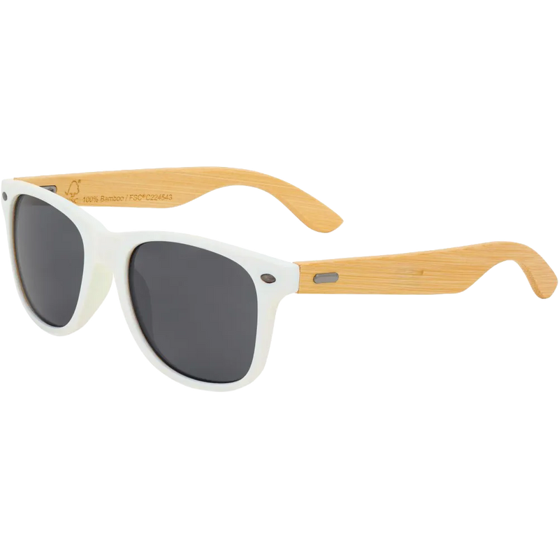 CapeShades Recycled Bamboo Sunglasses White Frame