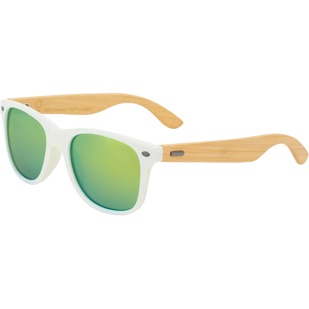 CapeShades Recycled Bamboo Sunglasses White Frame