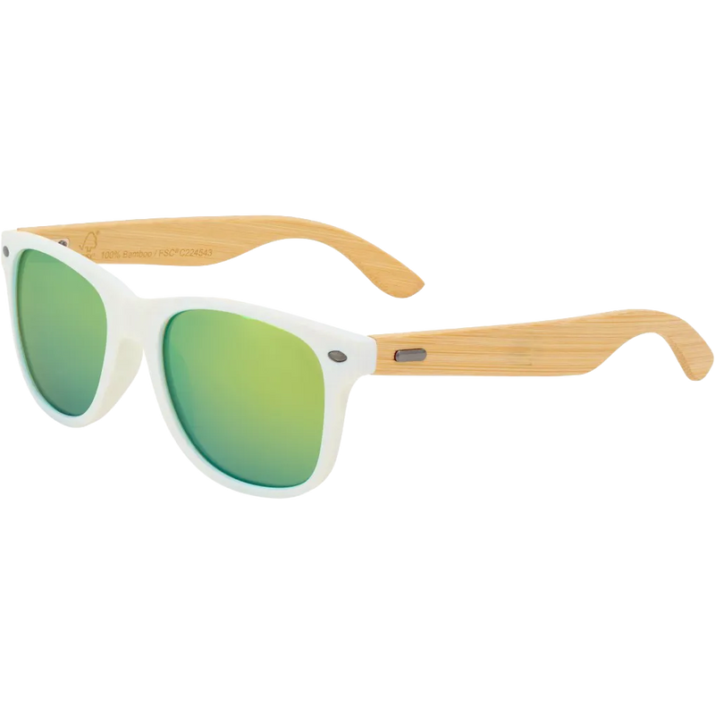 CapeShades Recycled Bamboo Sunglasses White Frame