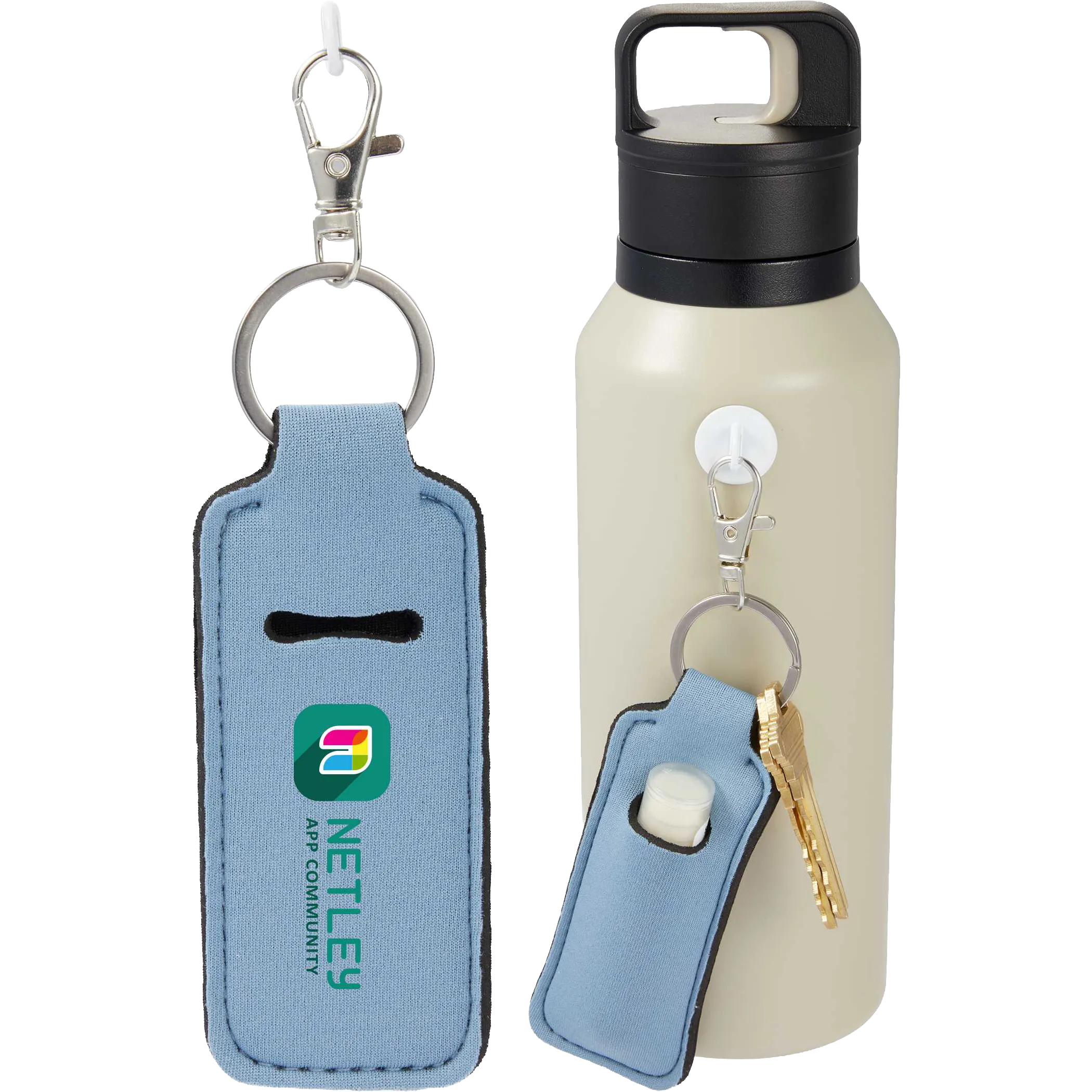 Chapstick Holder Bottle Charm