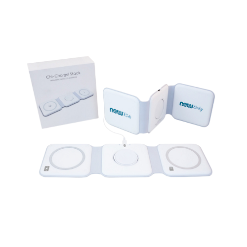 Chi-Charge Stack Foldable 3-IN-1 Fast Charge Mat for Apple and Android
