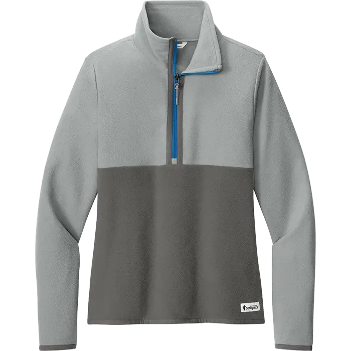 2-Zip Fleece in Smoke and Cinder for custom branded fleece pullovers