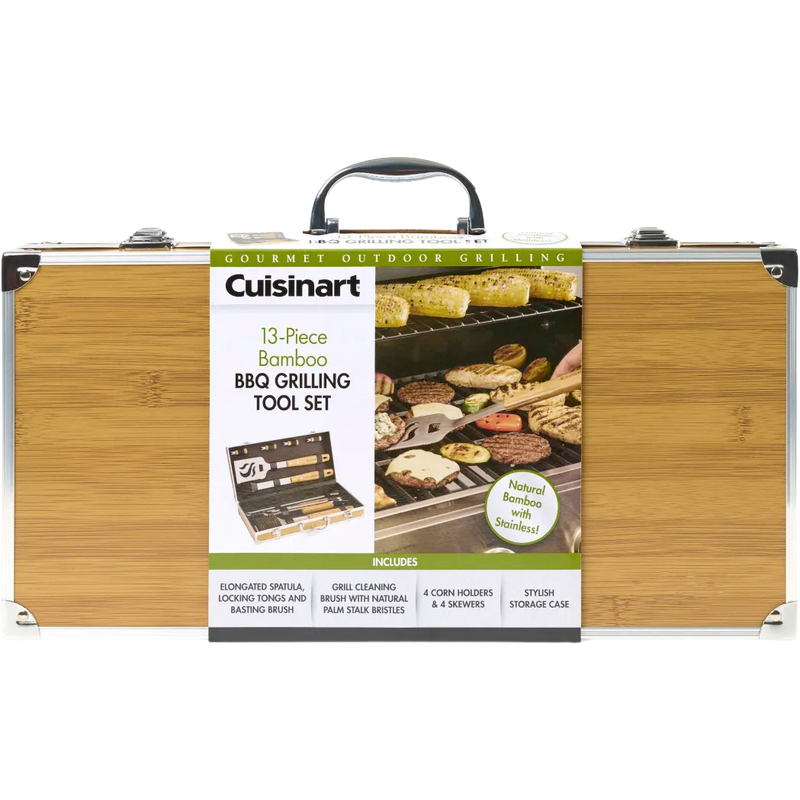 Cuisinart Outdoors® Bamboo 13 PC Grill Tool Set