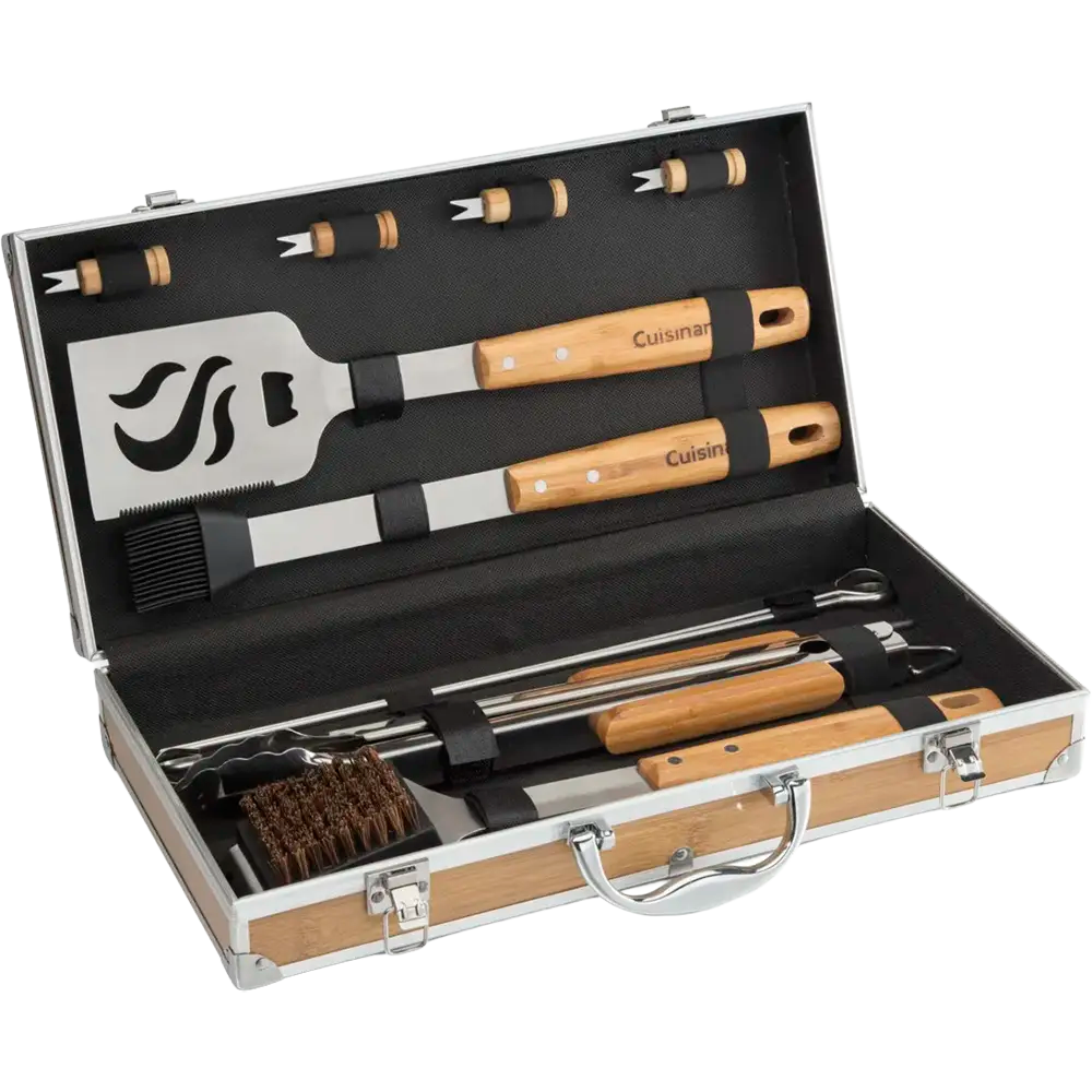 Cuisinart Outdoors® Bamboo 13 PC Grill Tool Set