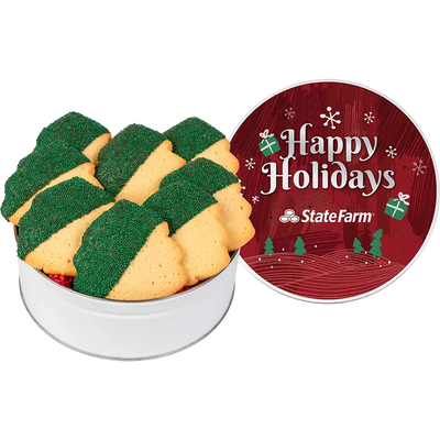 Decadent Christmas Tree Cookie Gift Tin