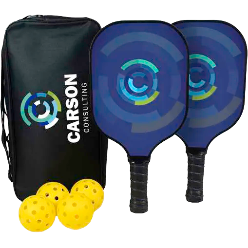 Deluxe Pickleball Plus Set Single-Sided Paddles