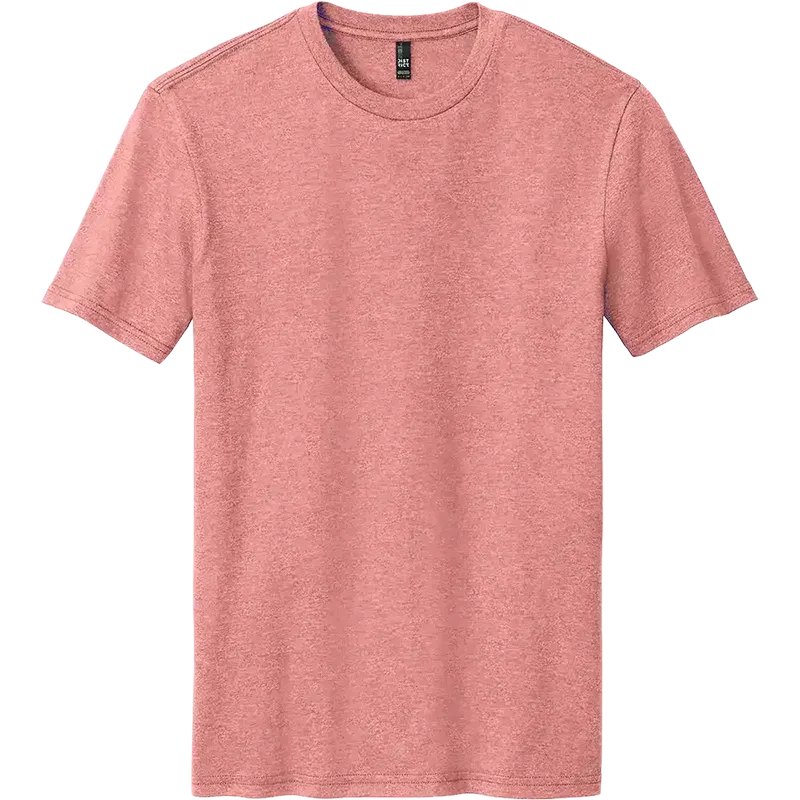 District Perfect Blend CVC Tee in Blush Frost for custom branded t-shirts