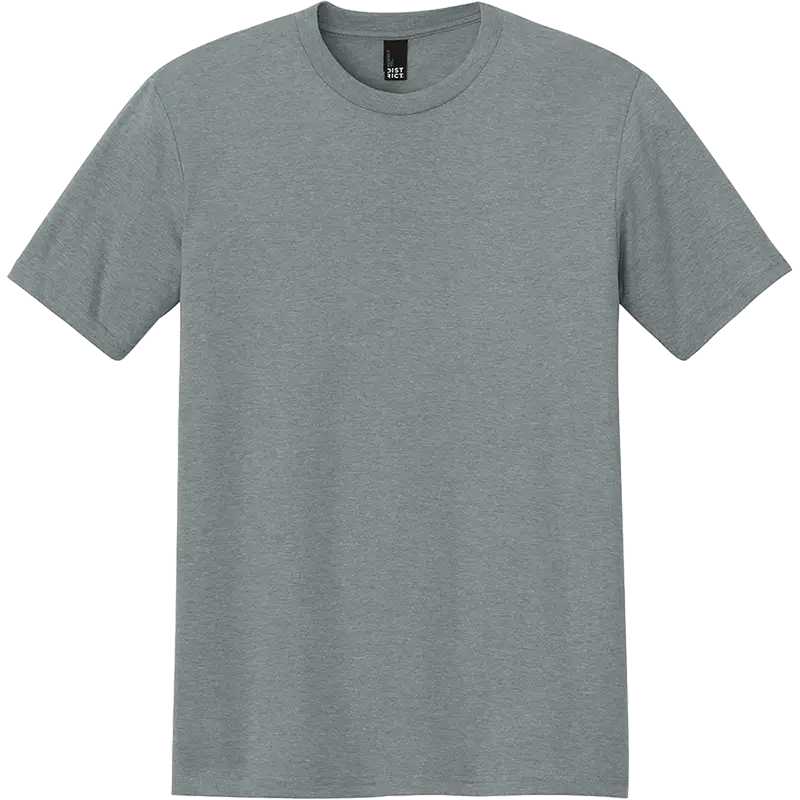 District Perfect Tri Tee in Heathered Grey crew neck short sleeve t-shirt for custom branding