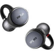 Pair of earfun wireless earbuds on a white background
