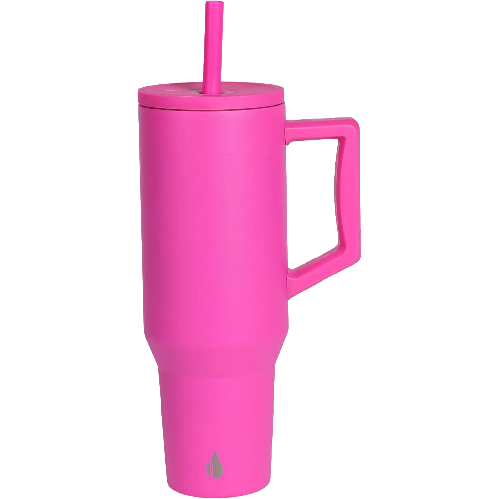 Elemental® Commuter Stainless Steel Tumbler with Handle and Straw 40oz