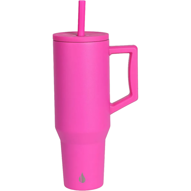 Elemental® Commuter Stainless Steel Tumbler with Handle and Straw 40oz