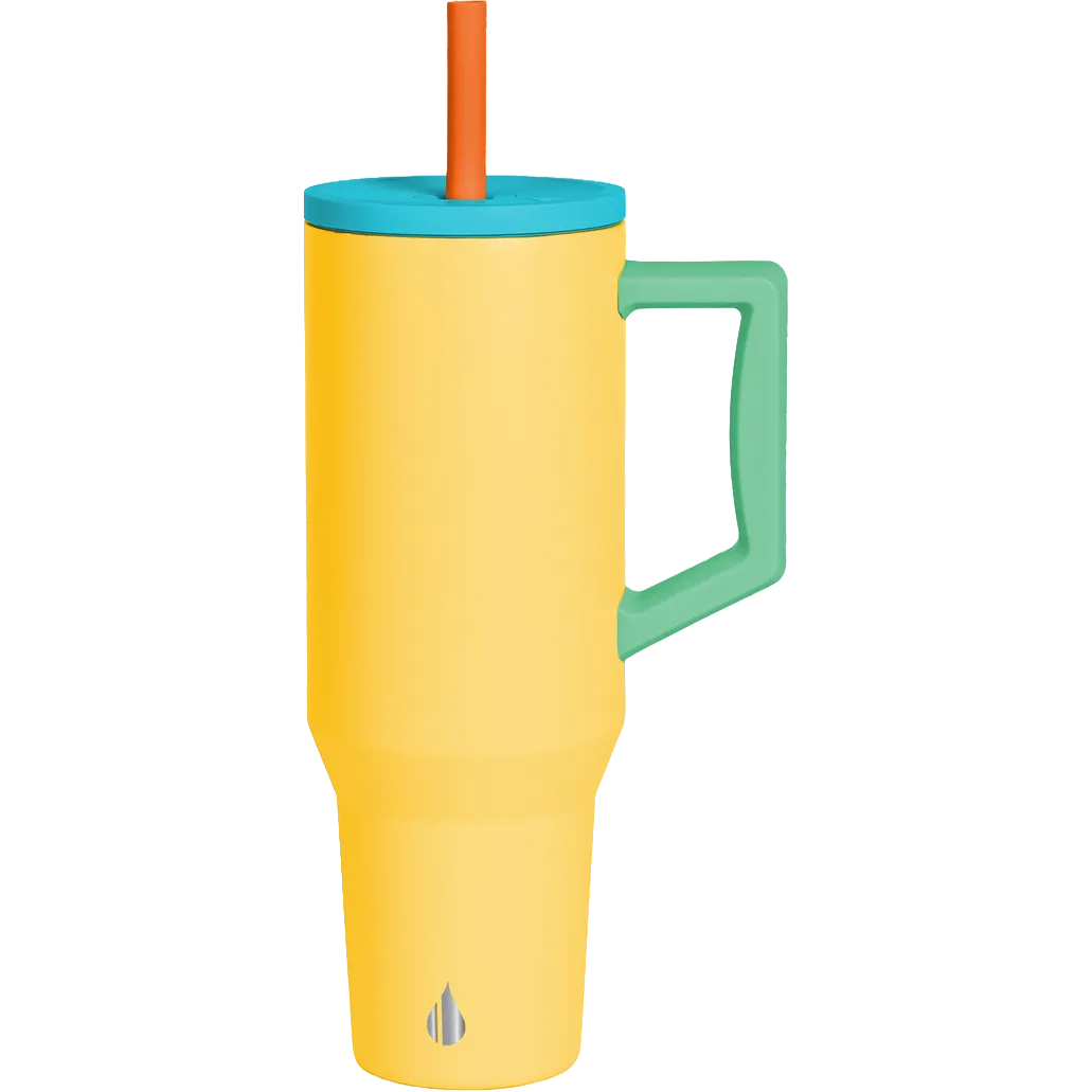 Elemental® Commuter Stainless Steel Tumbler with Handle and Straw 40oz