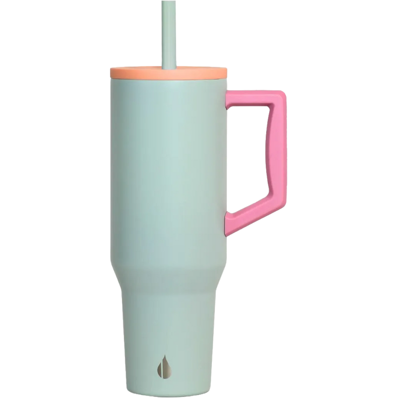 Elemental® Commuter Stainless Steel Tumbler with Handle and Straw 40oz