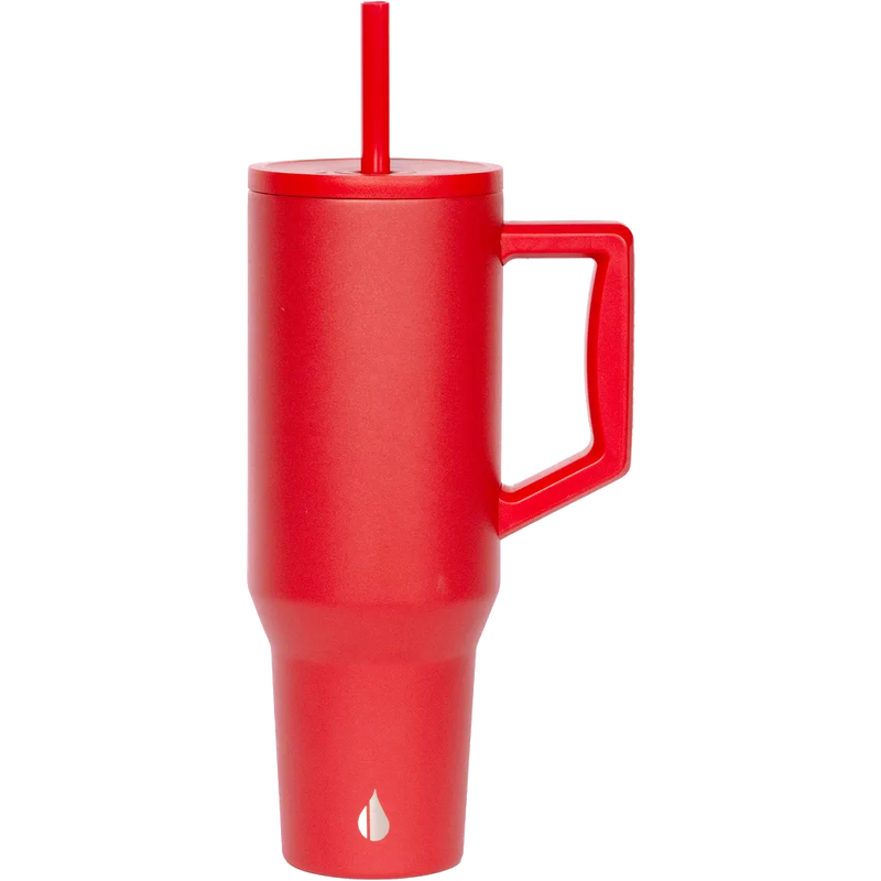 Elemental® Commuter Stainless Steel Tumbler with Handle and Straw 40oz