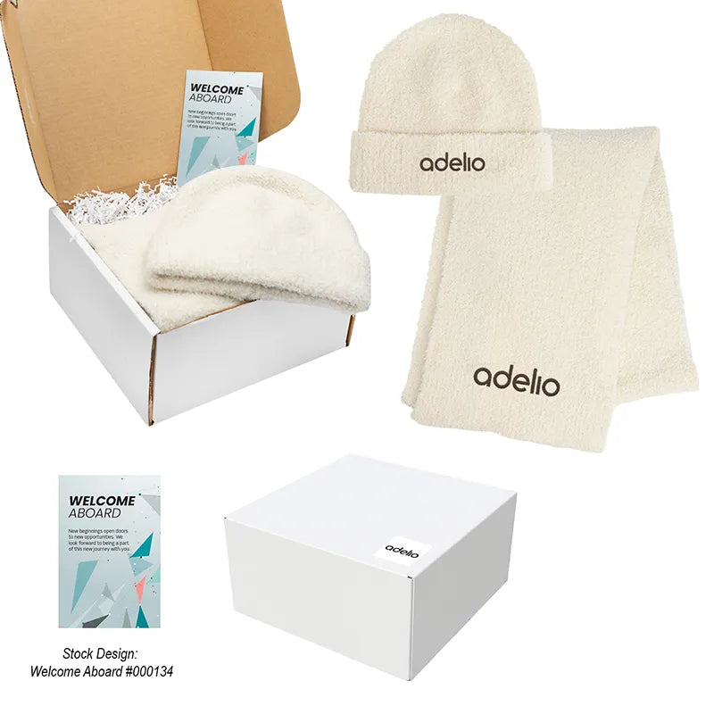 Fuzzy rPET Beanie & Scarf Gift Set
