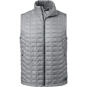 The North Face ThermoBall™ Trekker Vest in Gray featuring lightweight quilted insulation, stand collar, and full-zip closure for custom branded apparel