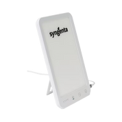 White LED light therapy panel with Syngenta logo on a white background