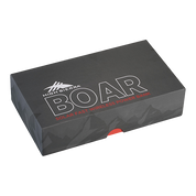 Black power bank box with 'High Sierra Boar' branding on a white background