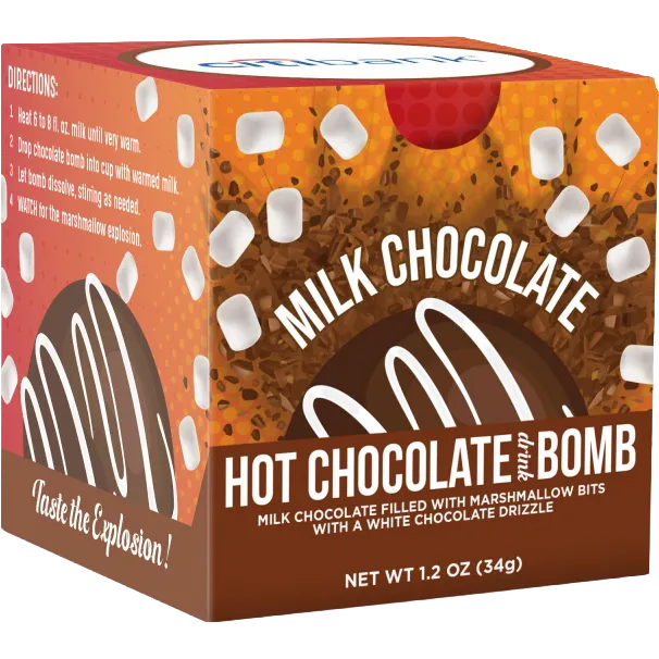 Hot Chocolate Bomb in Full Color Box