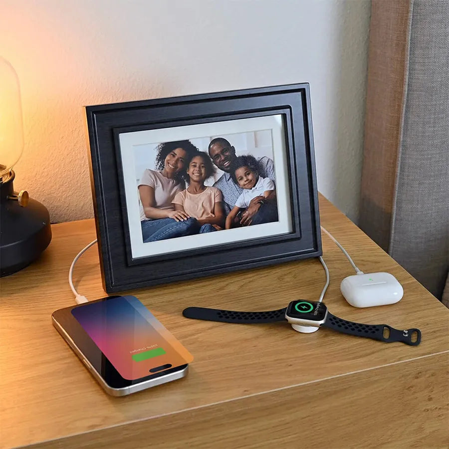 iHome Picture Frame with 3 USB Chargers
