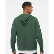 Independent Trading Co. Lightweight Fitted Zip Hooded Sweatshirt