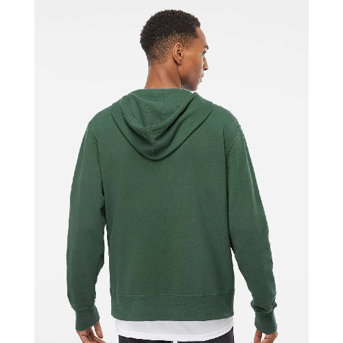 Independent Trading Co. Lightweight Fitted Zip Hooded Sweatshirt