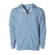 Independent Trading Co. Lightweight Fitted Zip Hooded Sweatshirt