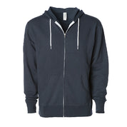 Independent Trading Co. Lightweight Fitted Zip Hooded Sweatshirt